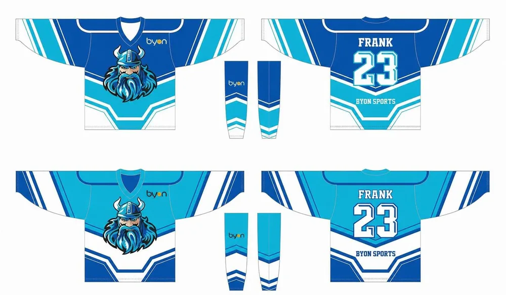 Dye sublimation custom design team reversible hockey jersey