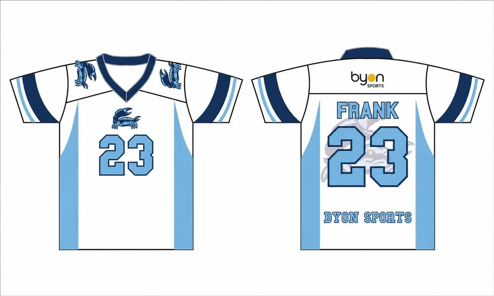 Dye Sublimation Custom Design Team kurze Ärmel Lacrosse Trikots Uniform