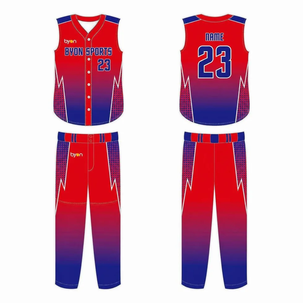 Dye sublimation custom design team sleeveless Softball Jerseys