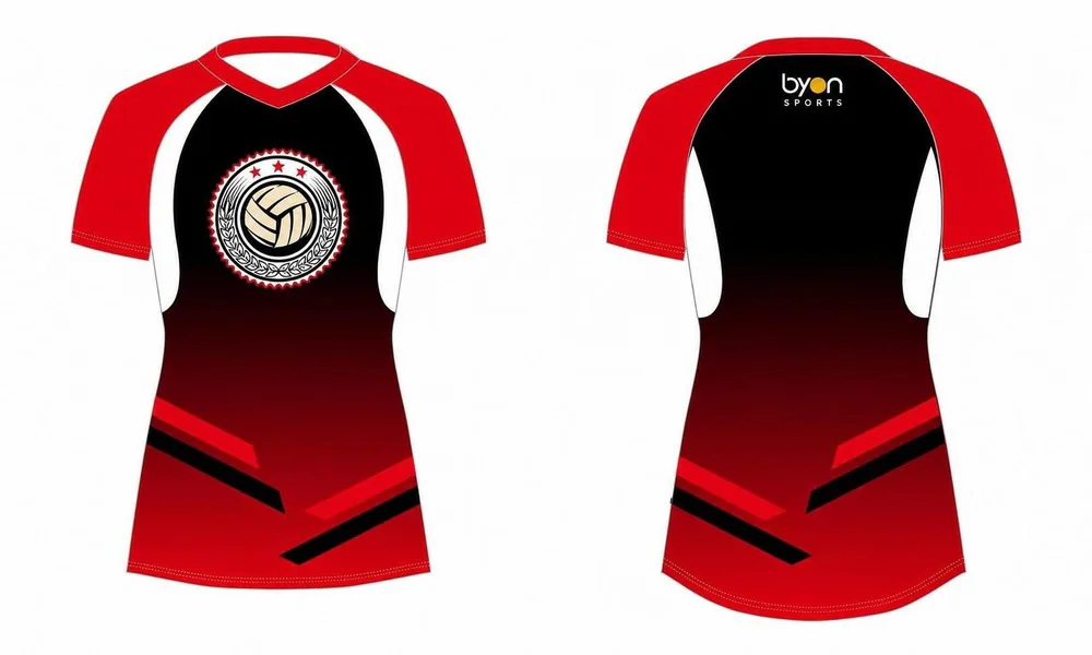 Dye sublimation custom design team sublimated volleyball jerseys