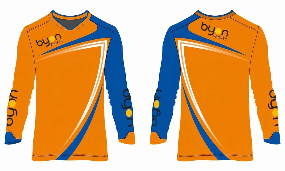 Dye sublimation printing Custom design long sleeve soccer goalkeeper jerseys