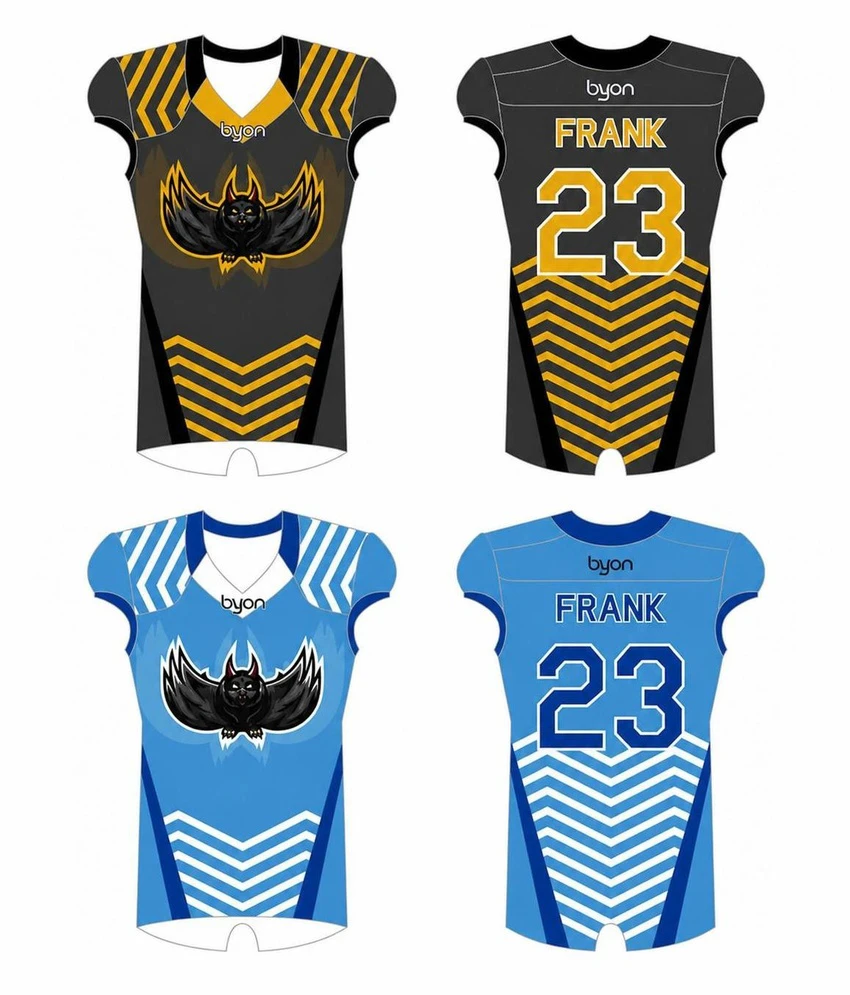 Farbsublimationsdruck Custom Design Jugend Reversible Football Jerseys