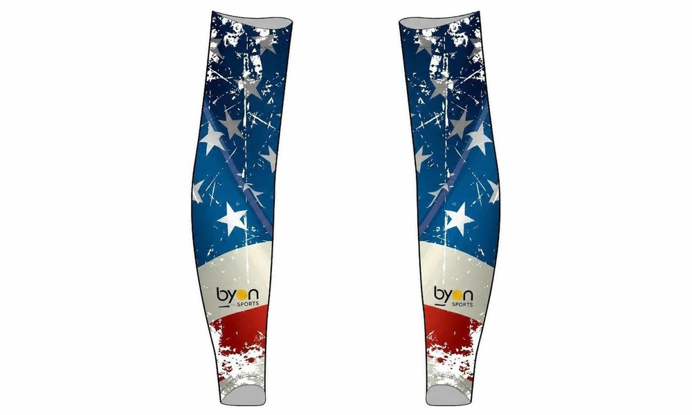 Dye sublimation printing Custom design youth custom baseball arm sleeves