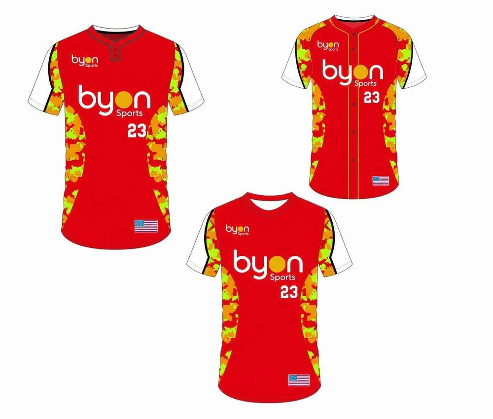 Dye sublimation printing Custom design youth custom baseball gear