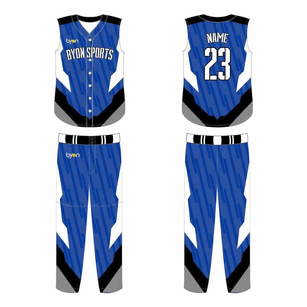 Dye sublimation printing Custom design youth sleeveless Softball Jerseys