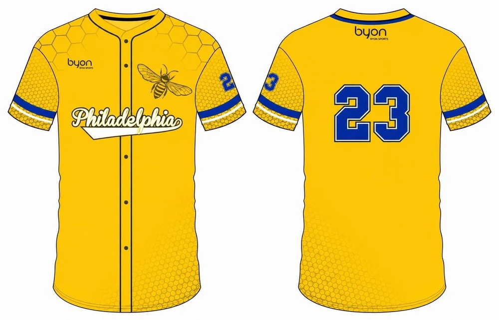 Dye sublimation printing custom digital camo design button down baseball jersey