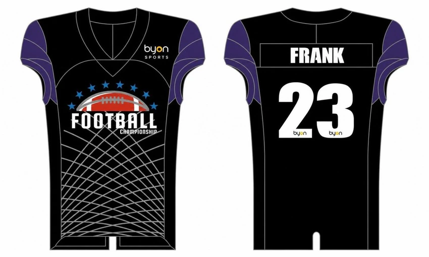 Dye sublimation printing Custom digital camo design football jerseys