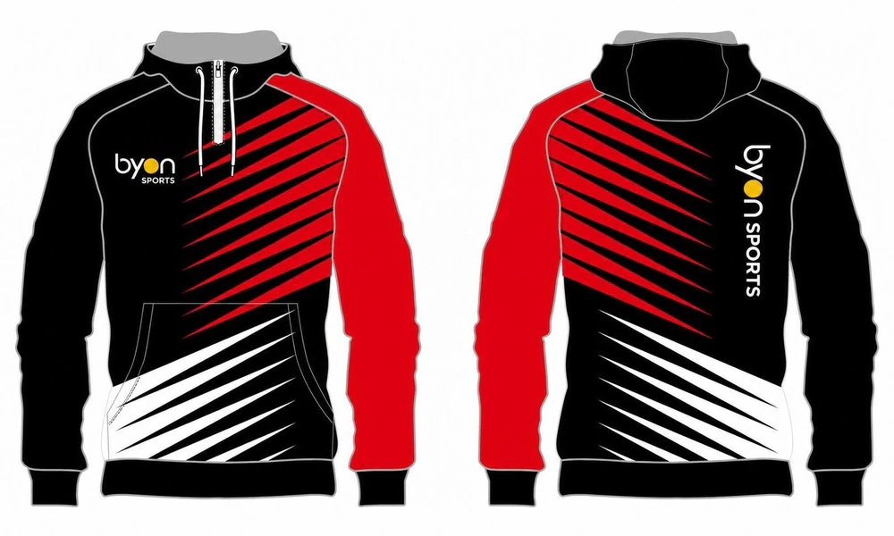 Dye sublimation printing custom design full polyester custom Soccer Hoodies