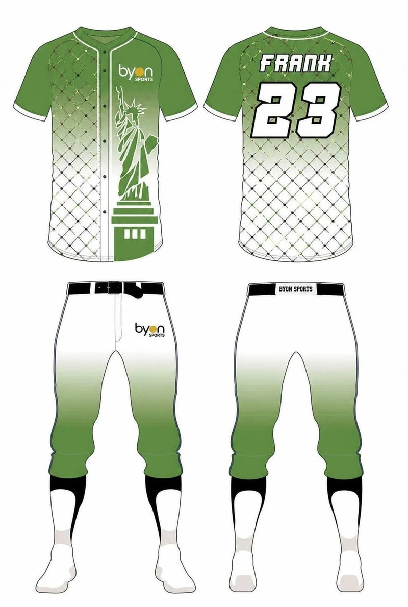Full-polyester custom design camo baseball jersey