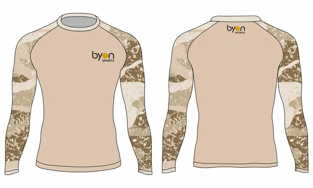 Stampa di sublimazione Dye disegno personalizzato completo poliestere personalizzato MMA rash guards