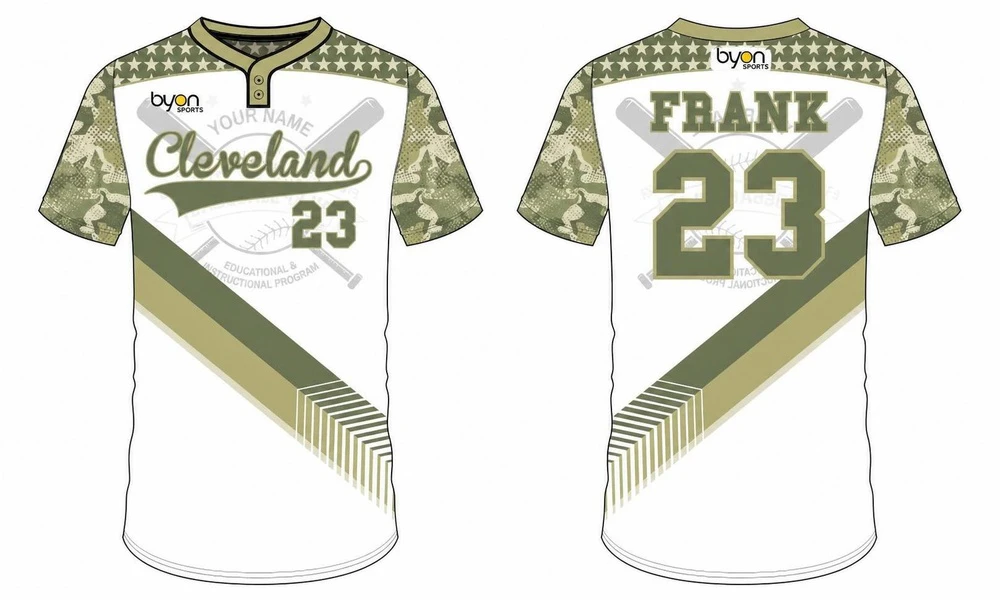Full-polyester custom design throwback baseball jersey
