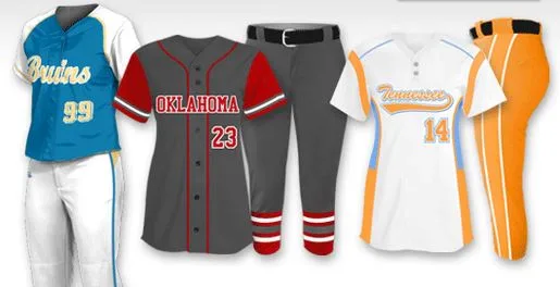 Pacchetto di squadra uniforme softball personalizzato