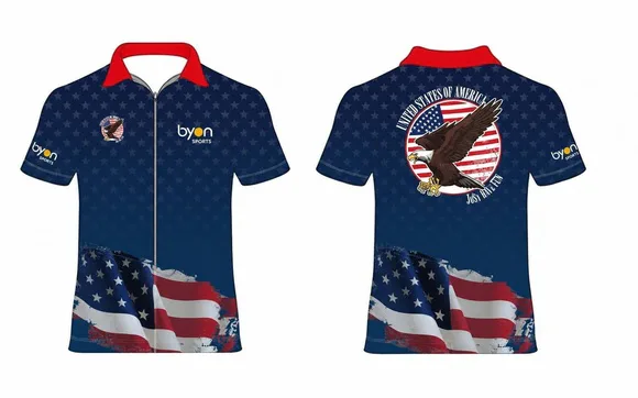 Custom sublimated dart shirts by Byon Textile