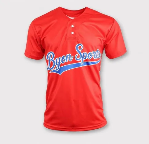 Jersey de béisbol sublimado personalizado