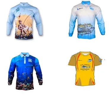Maglia da pesca sublimata