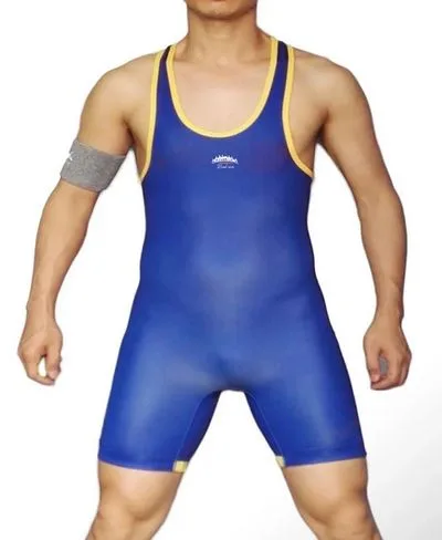 Men wrestling tight