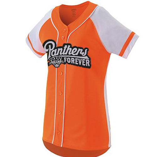 Full button custom softball shirt