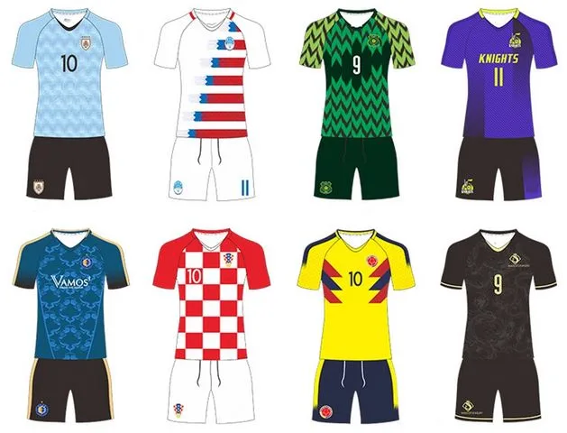 Reversibles Fußball-Jersey-Design