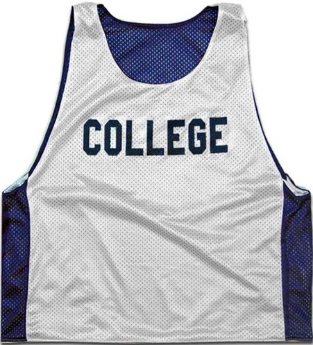 Reversible lacrosse pinnies
