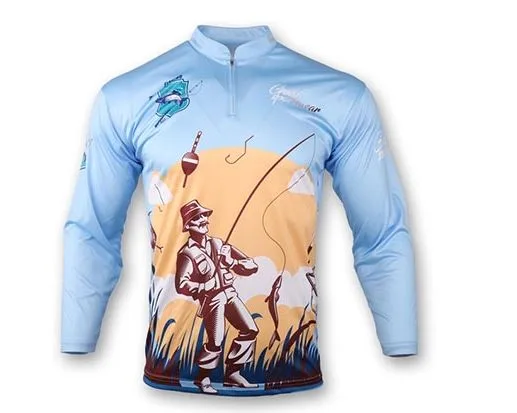 Maglia da pesca sublimata