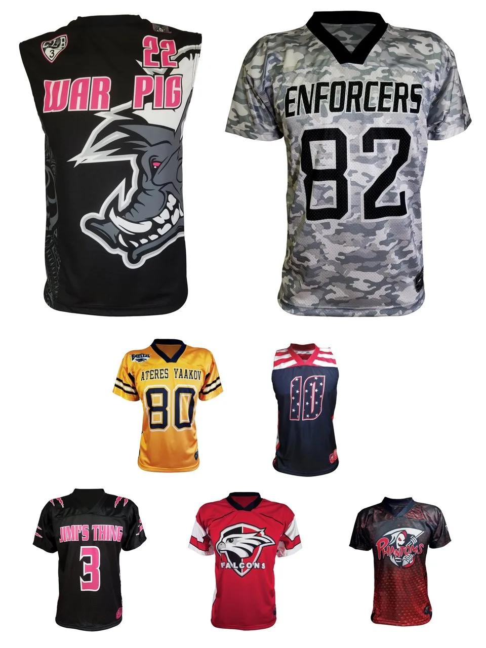 Tipos de camiseta de fútbol de bandera sublimada