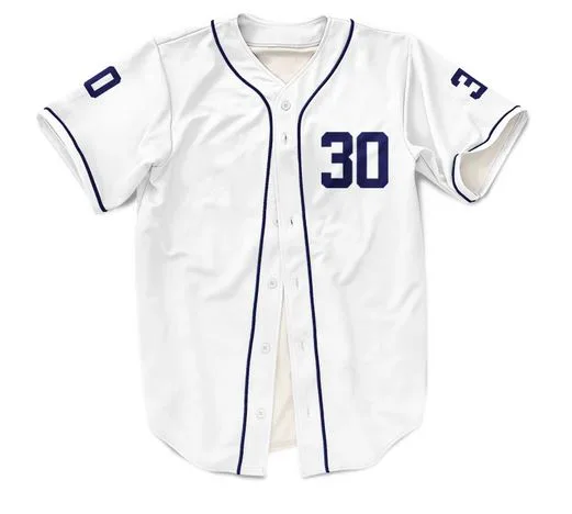 White custom kids baseball jersey