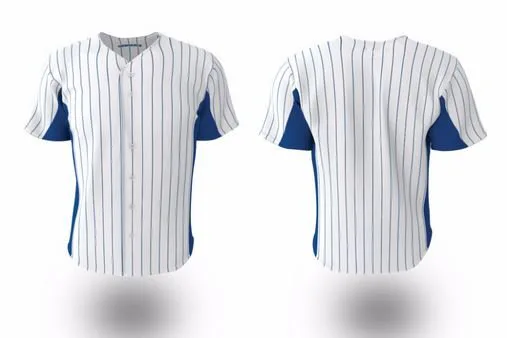 Collar design for softball jersey