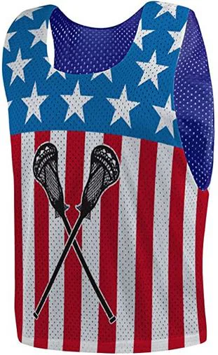 Pinnies de lacrosse personalizadas