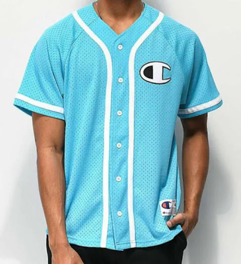 Polyester Mesh Baseball Jersey Stoff und Konstruktion