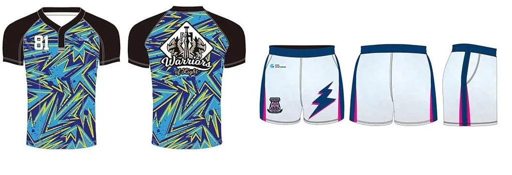 Sublimated rugby jersey design