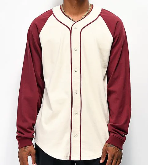 Benutzerdefinierte Long Sleeve Baseball-Shirt