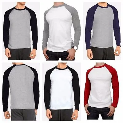Verschiedene Farben von Long-Sleeve Baseball Tees
