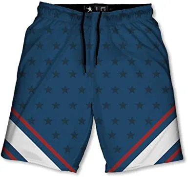 Pantaloncini lacrosse personalizzati con coulisse