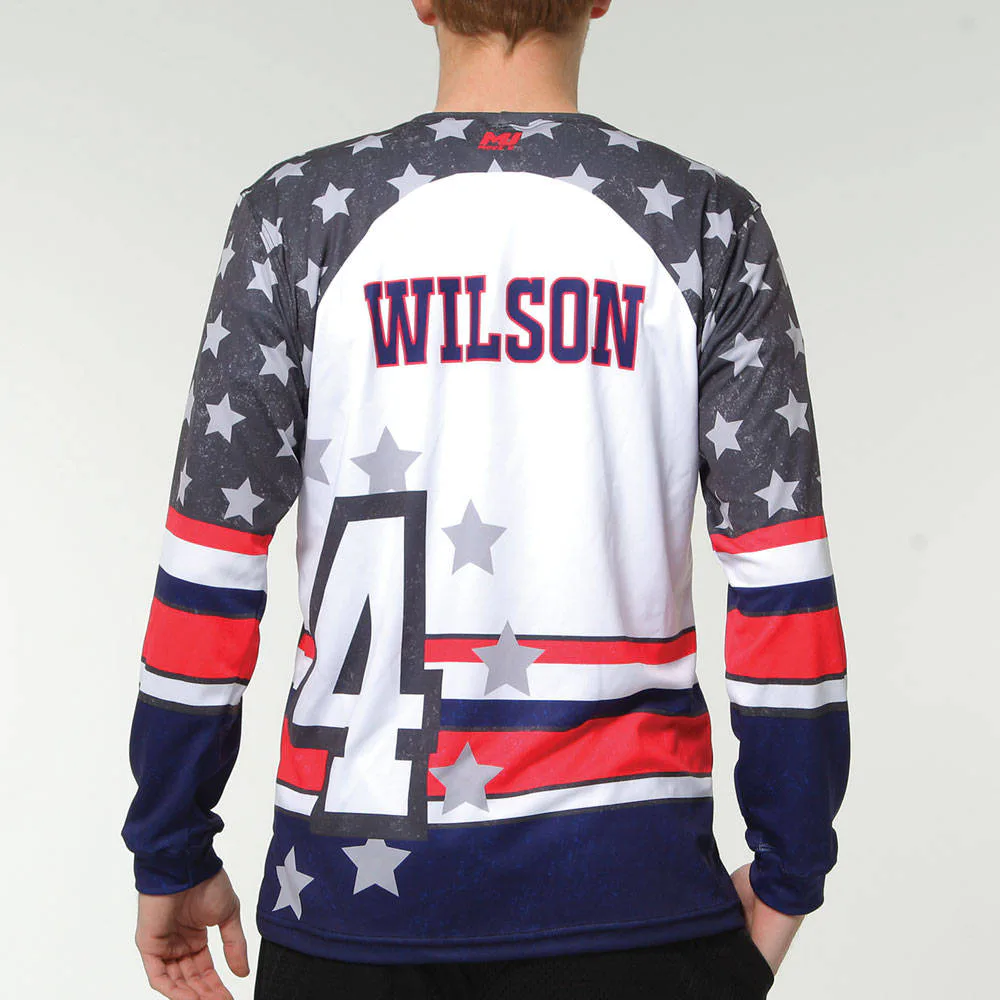 Long sleeve softball jersey