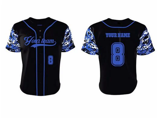 Printed custom kids baseball jersey