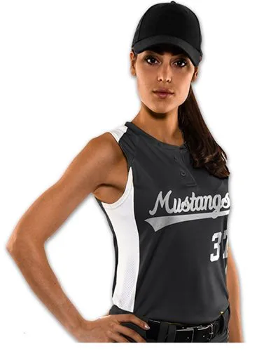 Sleeveless softball shirt