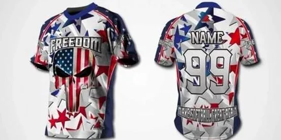 Sublimated custom men softball jersey