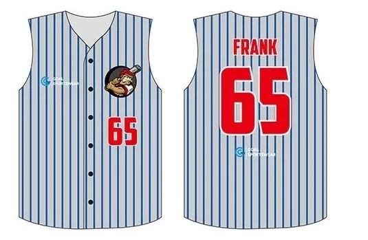 Jersey de béisbol sublimado de diseño personalizado