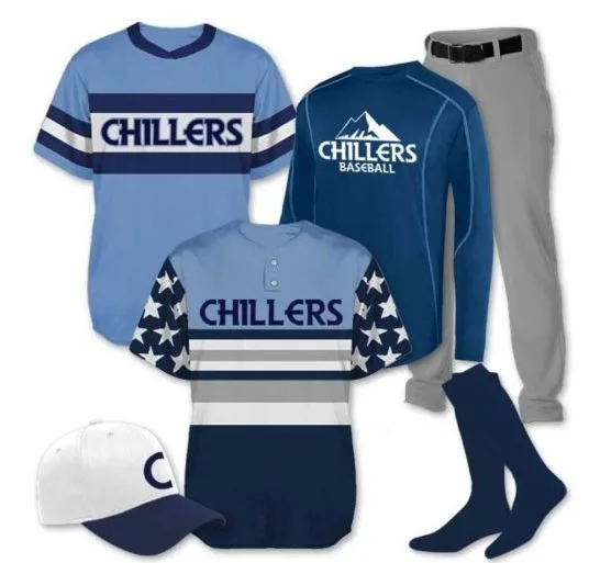 Short-sleeve and long-sleeve throwback baseball jerseys