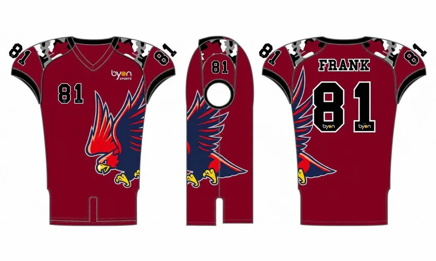 Full Sublimated custom made men's football team jerseys