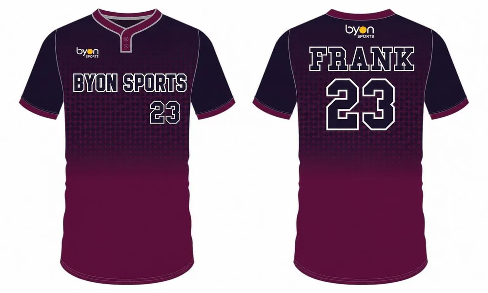Fully sublimated men's team throwback baseball jersey