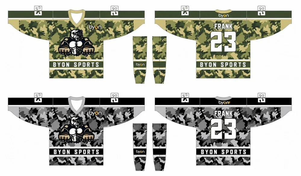 Full Sublimated custom made men's team reversible hockey jersey