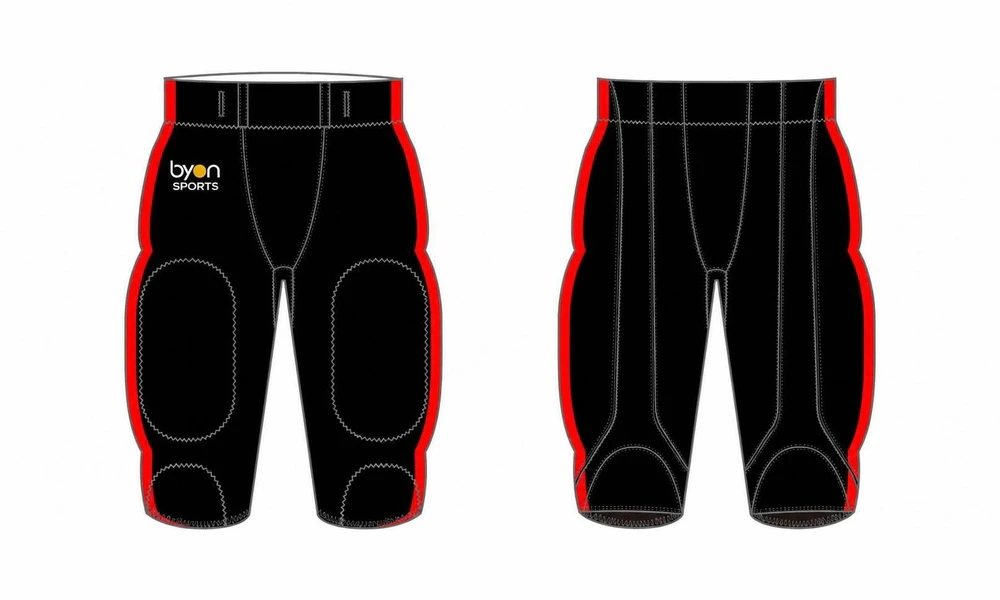 Stampa di sublimazione di tintura completa su misura ha fatto squadra Sublimated Football Pants
