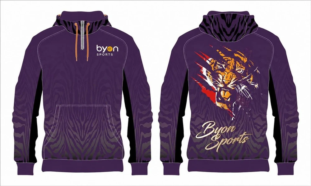 Full dye sublimation printing custom made team custom Soccer Hoodies