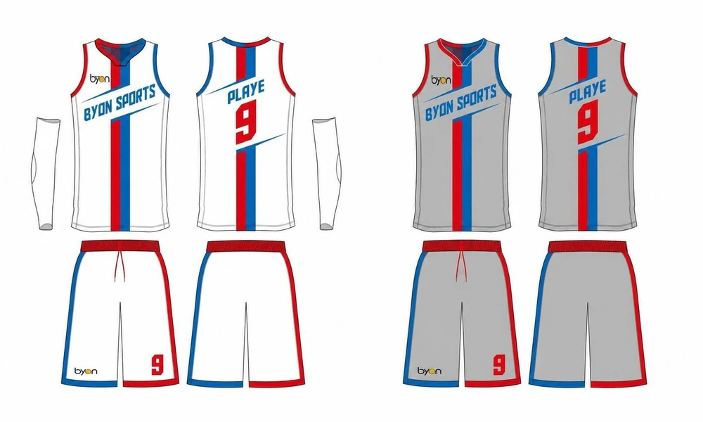 Full-Dye-Sublimationsdruck maßgeschneiderte Team-Basketball-Singlets