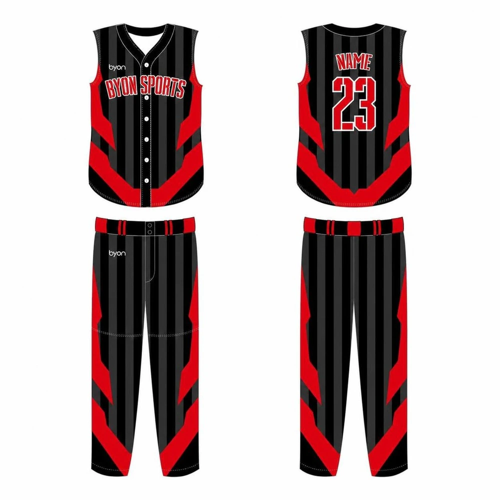 Full dye sublimation printing custom made team sleeveless Softball Jerseys