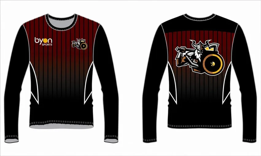 Full-Dye-Sublimation Großhandel 100% Polyester Custom Made Long Sleeve T-Shirts