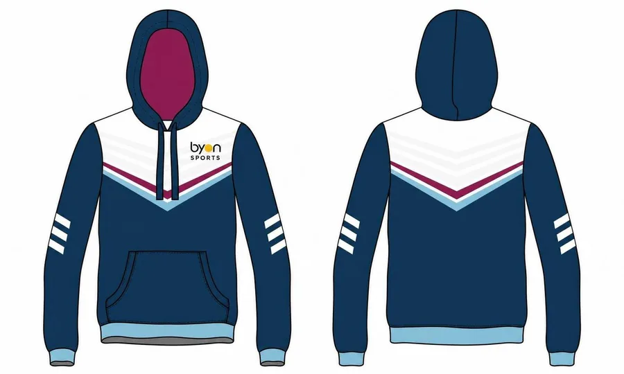 Full dye sublimation wholesale custom soccer hoodies