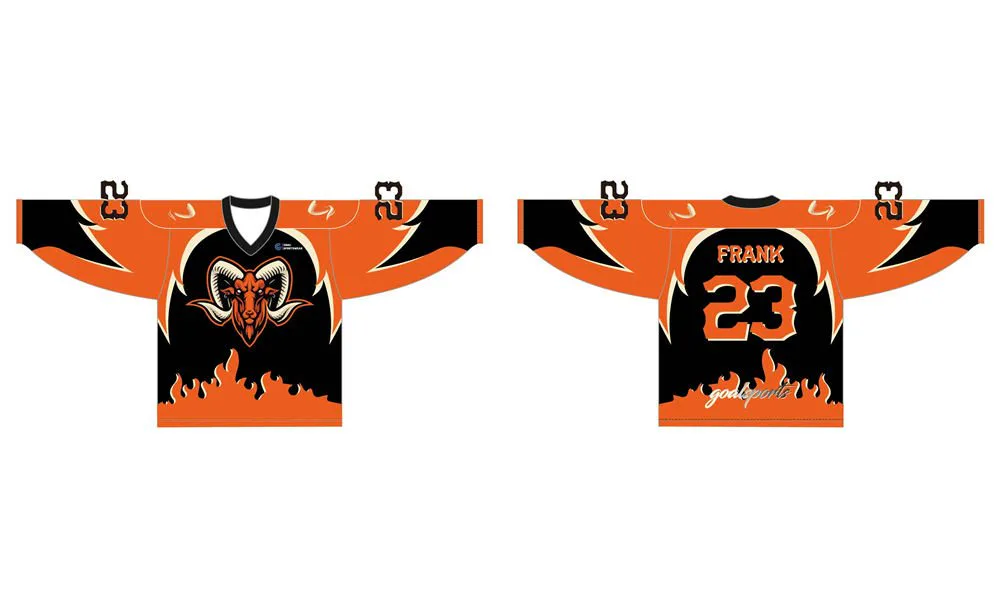 Maglie da hockey su misura di sottolimazione completa di tintura