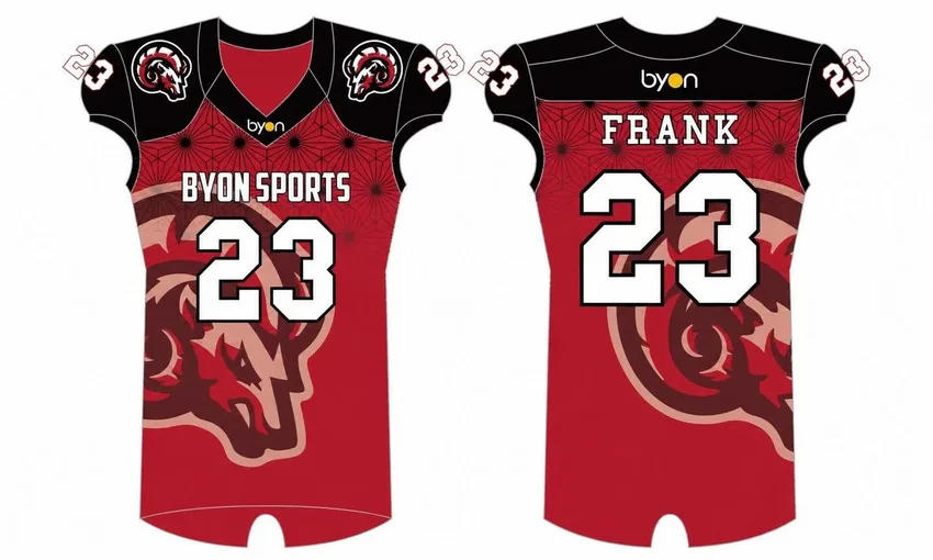 Full dye sublimation wholesale custom made football uniforms